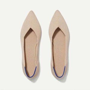 NEW Rothys The Point Flats Womens 11 Beige Chic Contemporary Comfort Chic